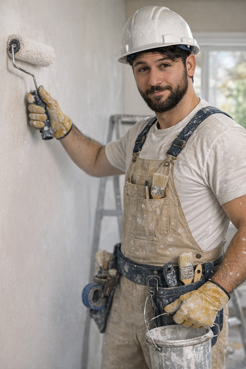 Samuel Estepa trabajando en una reforma